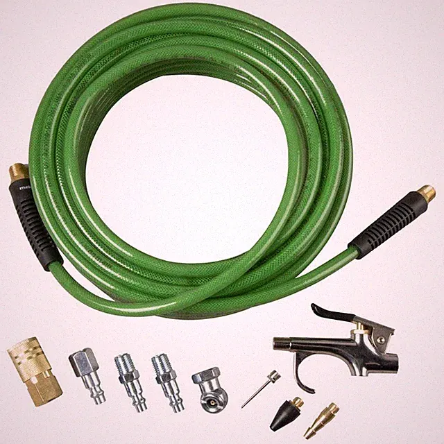 Air Compressor Accessory Kit | Poly 50 Ft x 1/4-Inch Air Hose w/Accessories |...