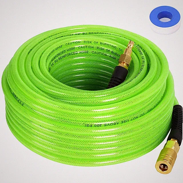 FYPower Air Compressor Hose 1/4" x 100ft Reinforced PU 300 PSI Air Line