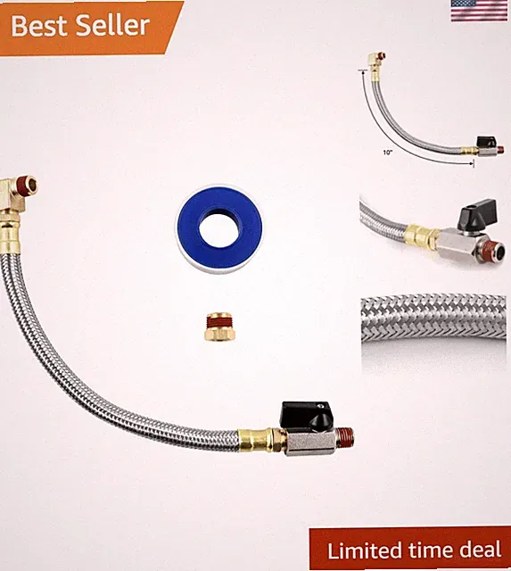 High-Pressure Air Compressor Drain Valve and Hose Kit with Leak Prevention