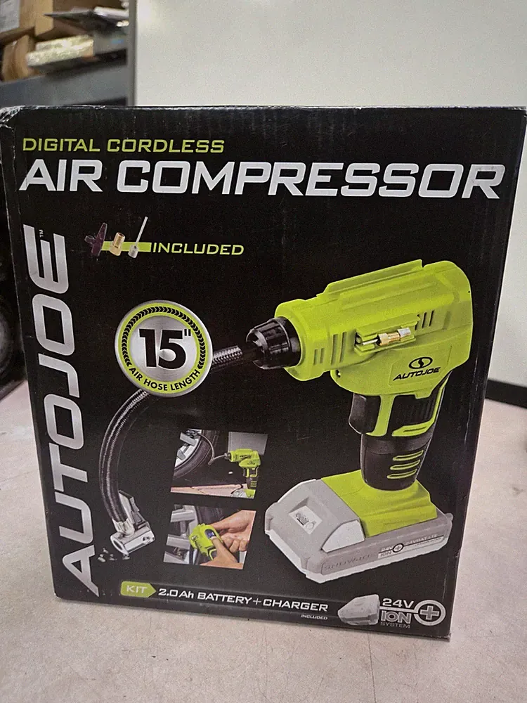 NOB Auto Joe 24V-AJC1-LTE-P1 24-Volt IONMAX Cordless Portable Air Compressor