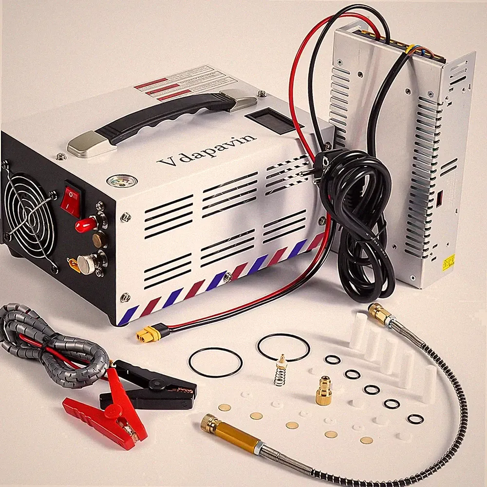 Portable PCP Air Compressor, 4500 psi Dual Display