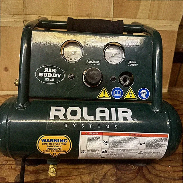 Rolair 1/2 HP Air Compressor Ultra Quiet 1 Gallon 25psi Air Buddy