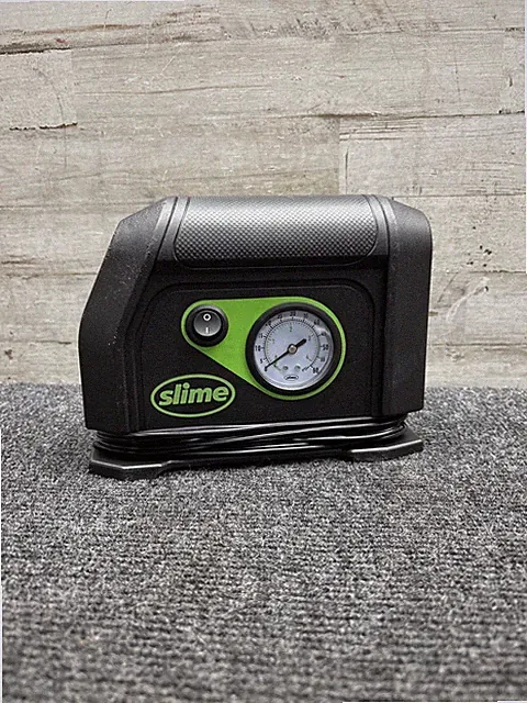 Slime 40050 Tire Inflator, Portable Car Air Compressor, Inflate Right