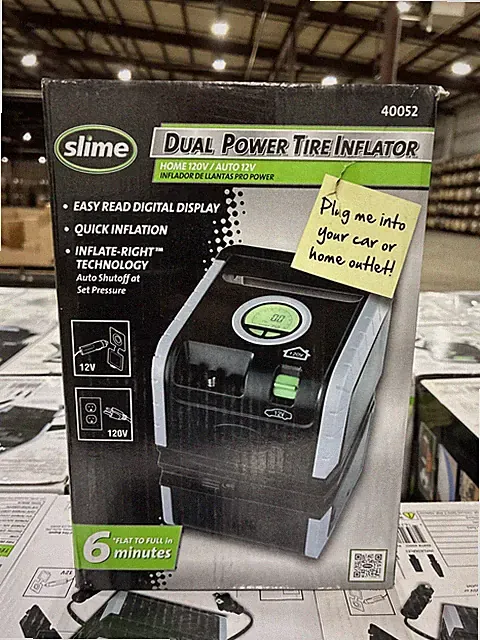 SLIME # 40052 Tire DUAL POWER Digital TIRE INFLATOR-NEW Out Of Box