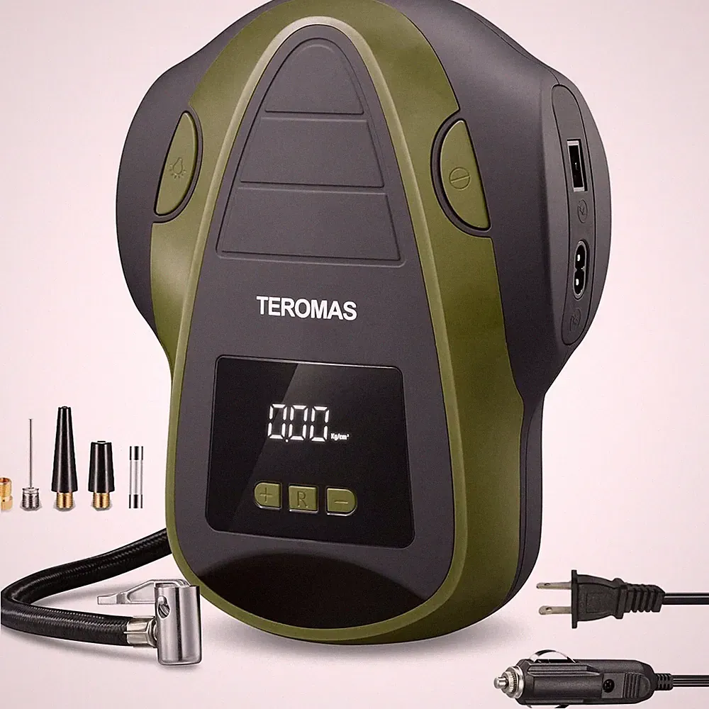 Tire Inflator Portable Air Compressor 12V DC/110V AC Air Pump for Car Tires a...